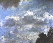 John Constable Cloud Study, Hampstead; Tree at Right, Royal Academy of Arts, London oil on canvas